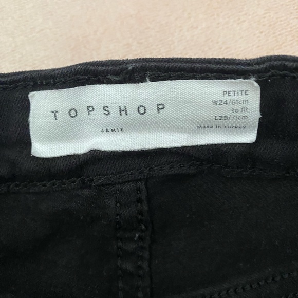 Topshop Black Jamie Jeans Petite - Picture 3 of 4